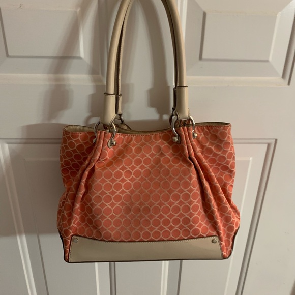 Nine West “9’s” coral satchel - Picture 9 of 16
